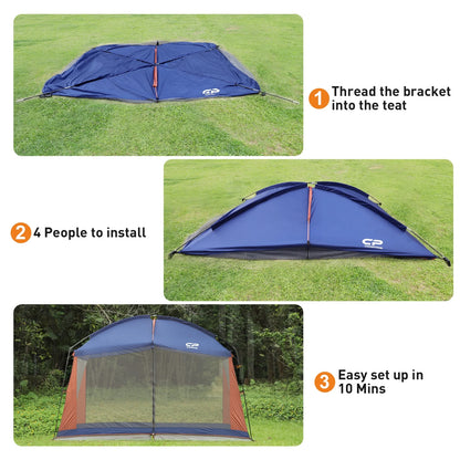 2025 Campros Screen House Room tienda de sombra 12' x 10', azul.