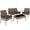 Conjunto De Ratán Esparta 3+1 - Natural