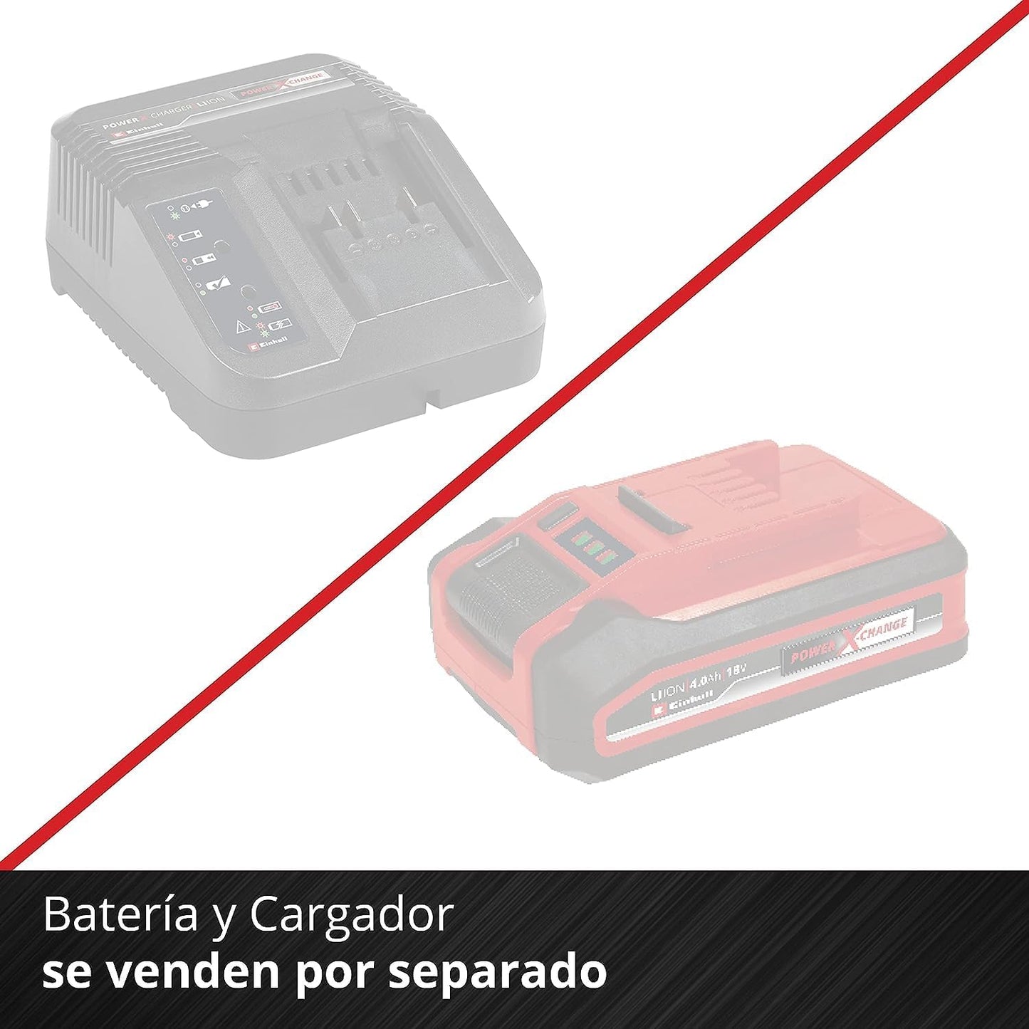 Einhell Herramienta multifunción de batería Power X Change GE-HC 18 Li T Solo - 200 W, 18 V, cortasetos y sierra eléctrica 2 en 1, espada Oregon, cargador y batería no incluidas