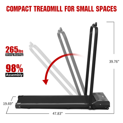 2025 Geemax Treadmill Eléctrica Plegable Compacta para Bajo Escritorio, Máquina de Ejercicio Motorizada, Máquina para Correr y Caminar con Control Remoto para Gimnasio en Casa (0.5-6.0MPH)