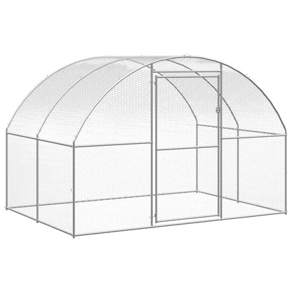 2025 Recinto para gallinas de acero galvanizado – Jaula exterior 3 x 4 x 2 m, recorrido libre, gallinero