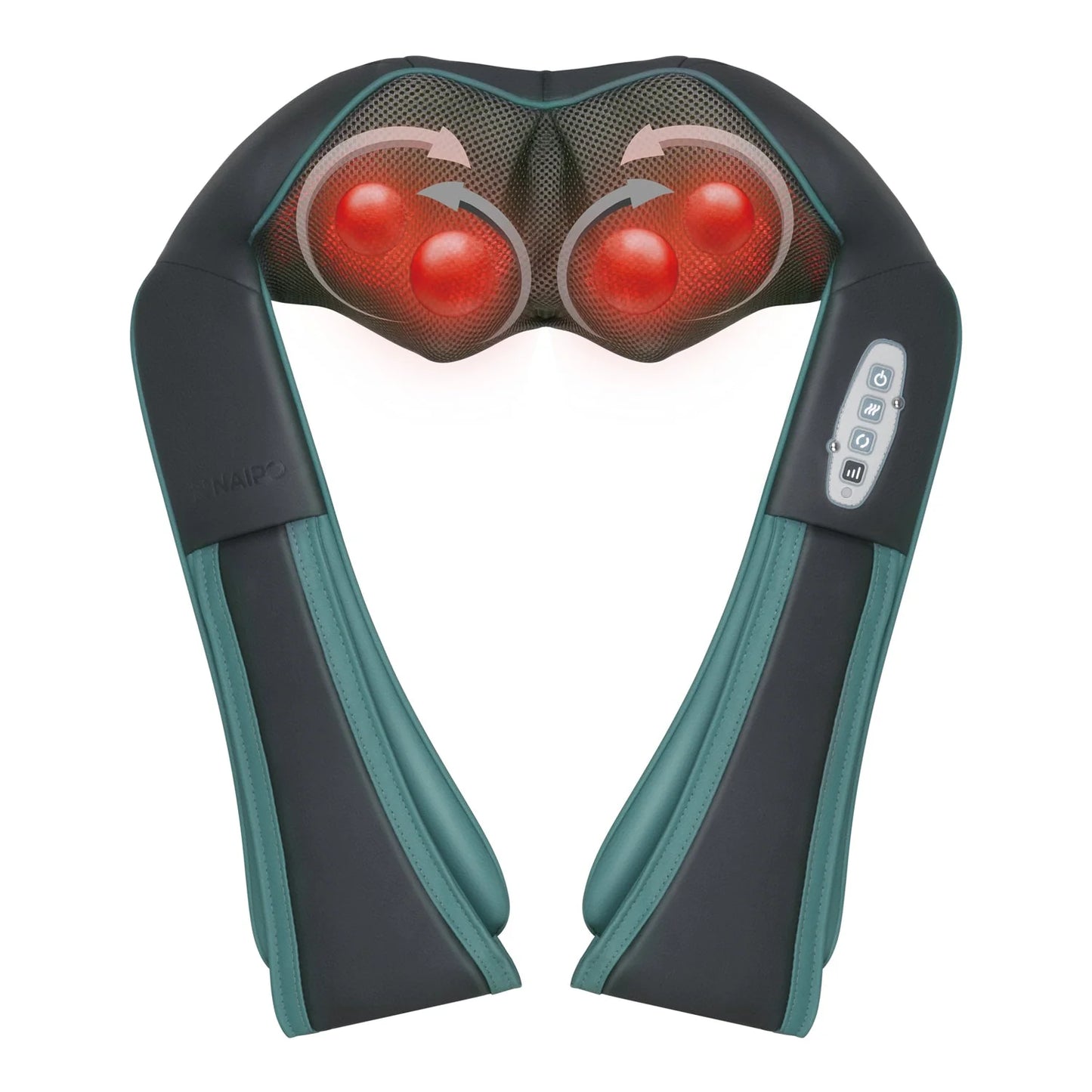 2025 Naipo MGS-N12CS – Masajeador Inalámbrico Shiatsu para Cuello y Hombros