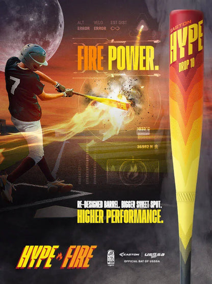 2025 Bate de Béisbol Easton Hype Fire (-8) USSSA 2024 – Hecho en EE. UU.