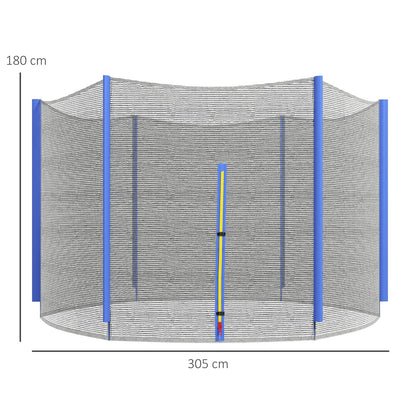 Red De Seguridad Para Cama Elástica Sportnow Pe, Ø244x180 Cm, Azul