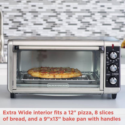 2025 Horno tostador de mostrador extra grande para 8 rebanadas