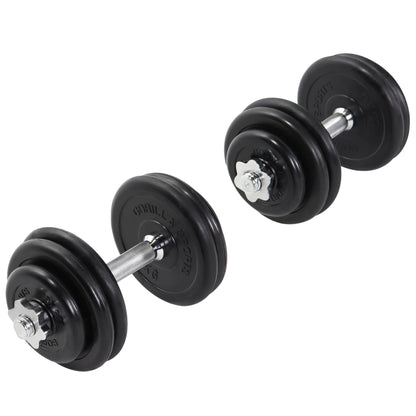 2025 Set de mancuernas con recubrimiento de caucho 30 kg