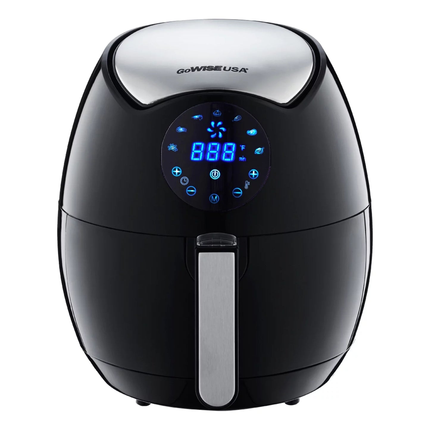 Freidora de aire eléctrica GoWISE USA GW22621 de 4.ª generación, color negro, 3,7 cuartos de galón, 1400 W, nueva