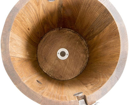 Heladera rústica de 6 pintas – Cubo clásico de madera – Manivela manual