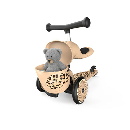2025 Patinete Scoot & Ride Highwaykick 1 Lifestyle 2-en-1 con Asiento, para Niños de 1 a 5 Años, Diseño con Compartimento de Almacenamiento