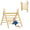 Triángulo De Escalada De Madera Plegable Natural Aiyaplay