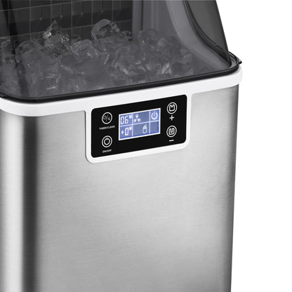 2025 Máquina de Hielo de Encimera Newair® – Cubos de Hielo Transparentes, Acero Inoxidable