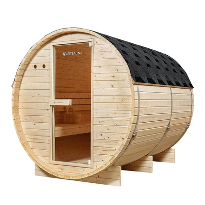 2025 Sauna barril Spitzbergen con estufa de sauna