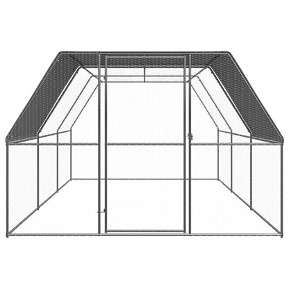 2025 Jaula para gallinas de acero 3 x 6 x 2 m – Recinto exterior seguro para aves de corral y pequeños animales
