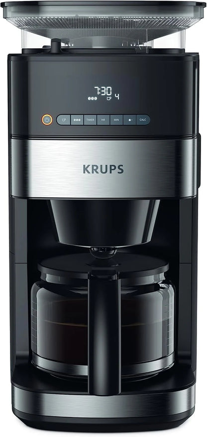 2025 Krups Grind and Brew KM8328 Cafetera de Filtro con Molinillo, 1.25 L, 10–15 Tazas