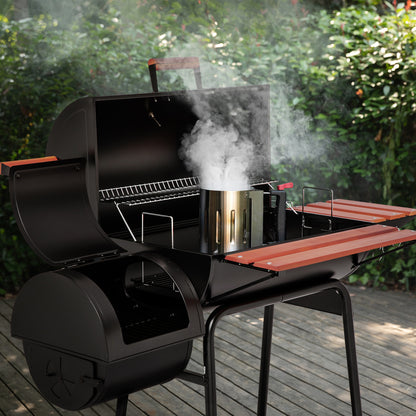 2025 Royal Gourmet CC1830W Parrilla de carbón de 76 cm con ahumador lateral