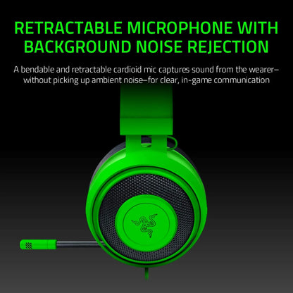 2025 Audifonos Razer Gamer Kraken Green Tournament Edition Usb 7.1