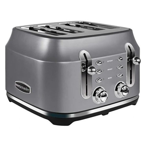 2025 Tostadora clásica Rangemaster RMCL4S201GY para 4 rebanadas – Gris