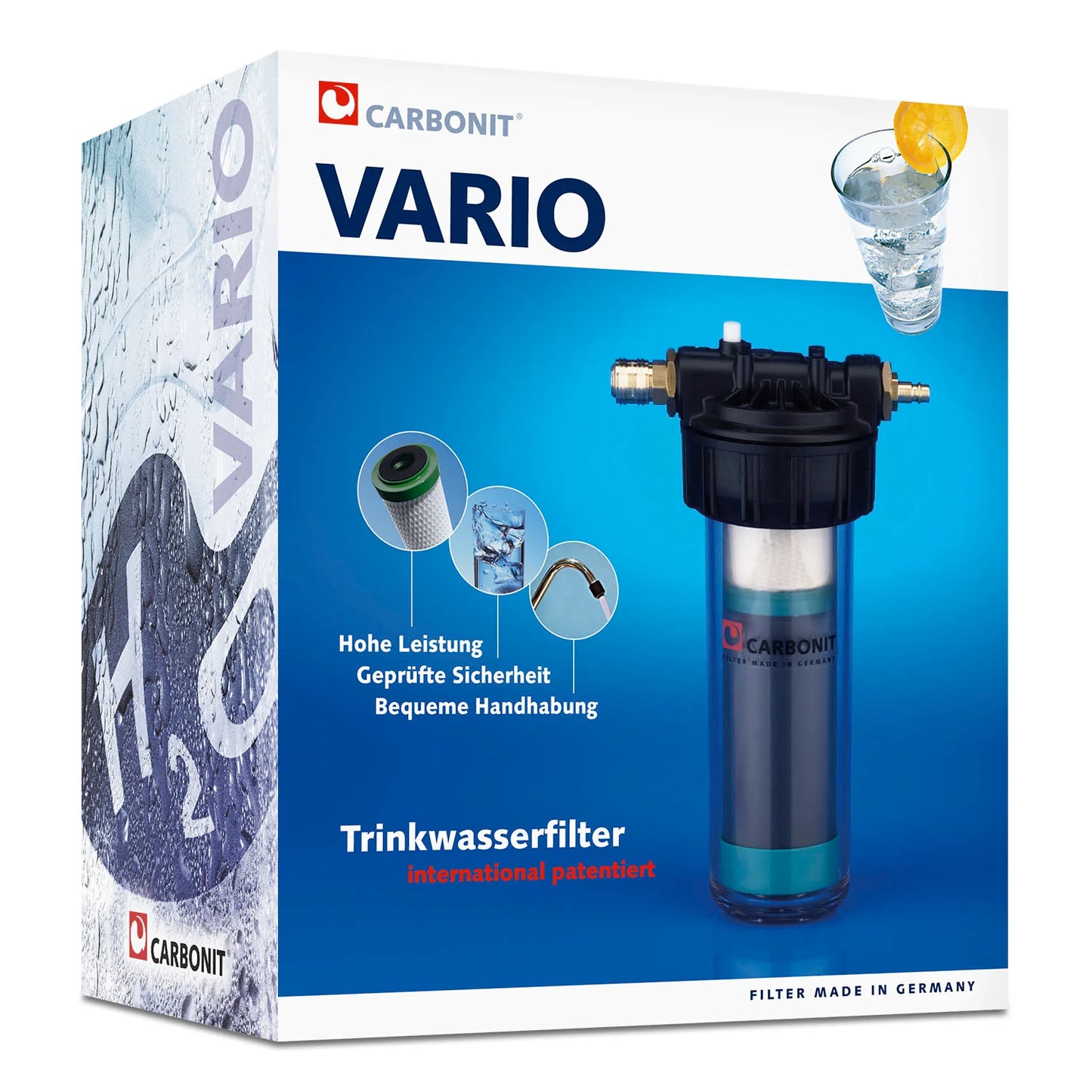 2025 Carbonit VARIO-HP Comfort – Filtro de agua bajo fregadero eficaz para agua potable limpia