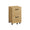 Archivador Industrial VASAGLE con 2 Cajones y Ruedas – Mueble de Oficina Móvil para Carpetas Colgantes Formato A4 y Carta, Estilo Rústico Marrón y Negro