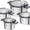 ZWILLING SIMPLIFY 66870-005-0 Pots set Stainless steel 5 pcs. Stainless steel, Silver Black