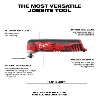 2025 Herramienta Multifunción Inalámbrica Milwaukee M12™ – Precisión y Potencia en Espacios Reducidos
