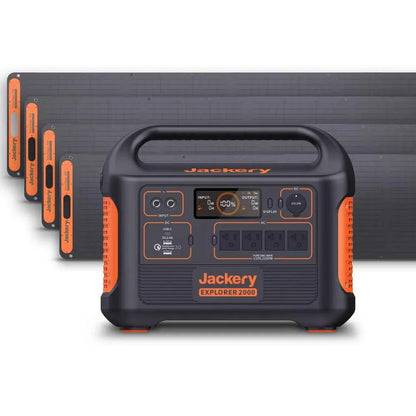 2025 Generador Solar Jackery 2000 con 4 Paneles Solares SolarSaga de 200W