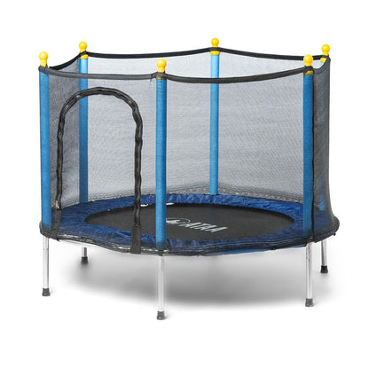 Cama Elástica Infantil Salty 140 Azul - Juegos Y Juguetes Infantiles Para Niños Al Aire Libre