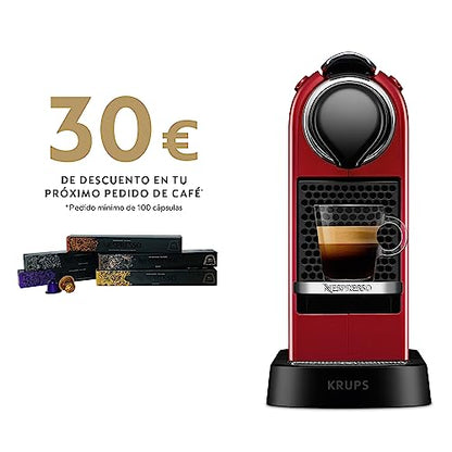 2025 Cafetera de cápsulas Krups Nespresso Pixie Redesign | Espresso y lungo | Estilo industrial | Bajo consumo energético | Apagado automático | Bandeja ajustable | Cápsulas reciclables | Modelo XN306T