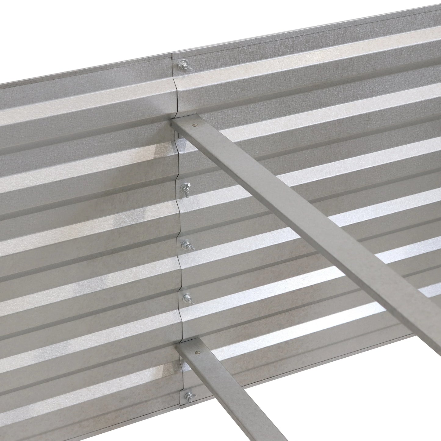 2025 Cama Elevada Rectangular para Jardín Sunnydaze de Acero Galvalume - 180 cm