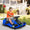 2025 Kart eléctrico Aosom 12 V con arranque progresivo, música y luces, azul.
