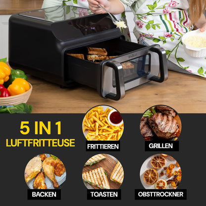 2025 Freidora de aire caliente Rosmarino Infinity MasterPro "5 en 1" – 10 L