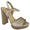 Delicious FOREST-S Wheat Women Platform Dress Sandals Peep Toe Ankle Strap High Heel Faux Suede Formal Evening Heels - Accent Foot Fashions