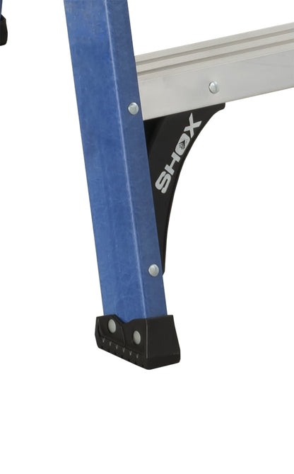 Escalera Escamoteable de Fibra de Vidrio Louisville de 6 pies – Capacidad 102 kg, Alcance 3 m (Modelo W-3217-06)