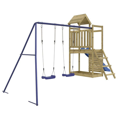 Parque Infantil De Exterior Madera De Pino Impregnada Vidaxl