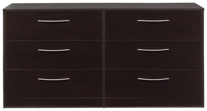 Cómoda Finch – Negra – Seis Cajones