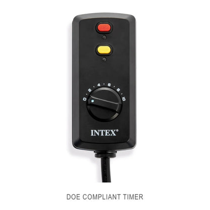 Bomba de filtro de arena Intex Krystal Clear™ de 8,500 galones y sistema de cloro para piscina de agua salada