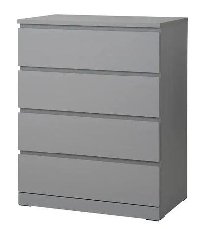Cómoda MALM de 4 cajones IKEA, gris, 80x100 cm