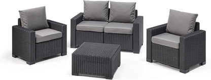 Allibert California Sofa Ogrodowa, Panama Cool Grey, 141 x 68 x 72 cm