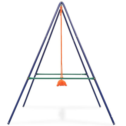 Columpio Individual Y Columpio Para Niños 2 En 1 Naranja Vidaxl