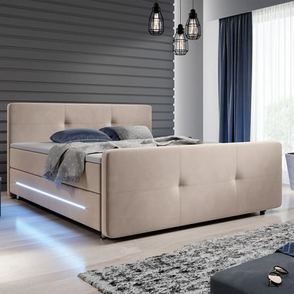 2025 Cama de muelles Houston – Tela