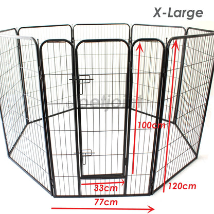 2025 Recinto de juego XL extra grande para mascotas, cerca resistente, 8 paneles/puerta