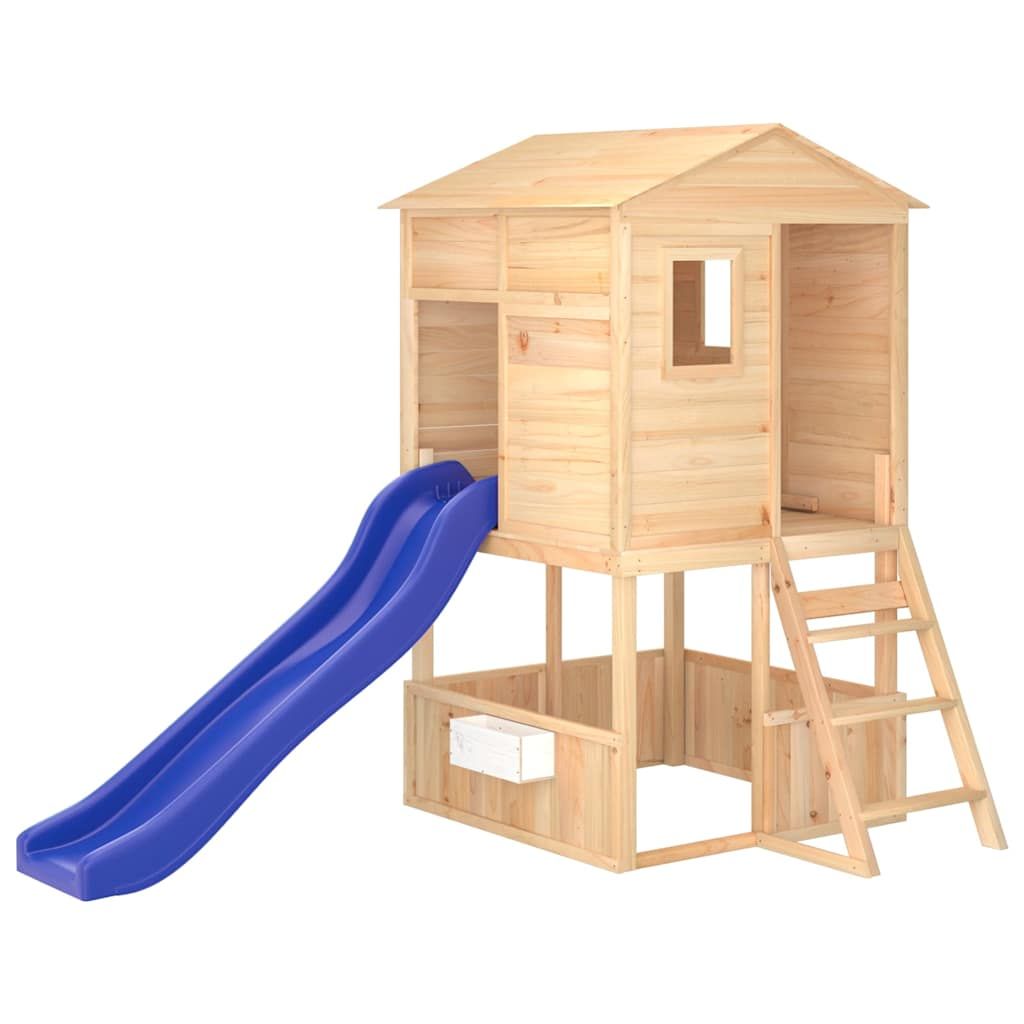 Parque Infantil De Exterior Madera Maciza De Abeto Vidaxl