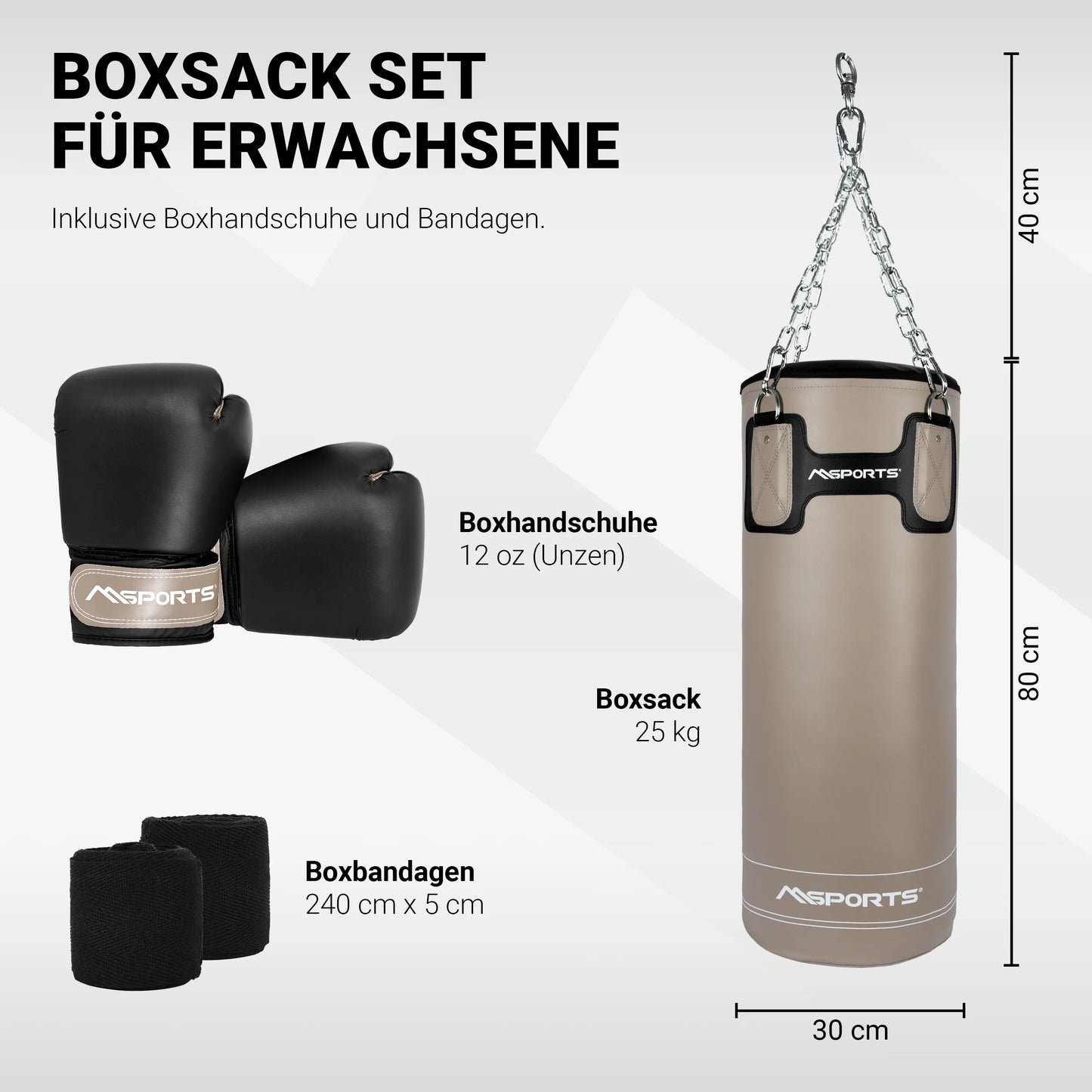 2025 Juego de Sacos de Boxeo Profesionales