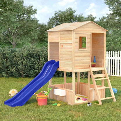 Parque Infantil De Exterior Madera Maciza De Abeto Vidaxl