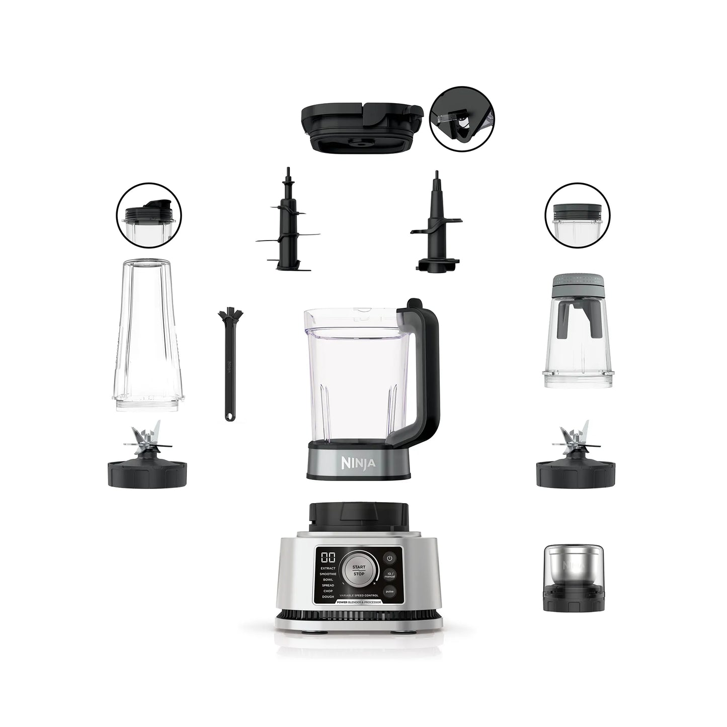 2025 Sistema de cocina Mega Ninja Power Blender Processor