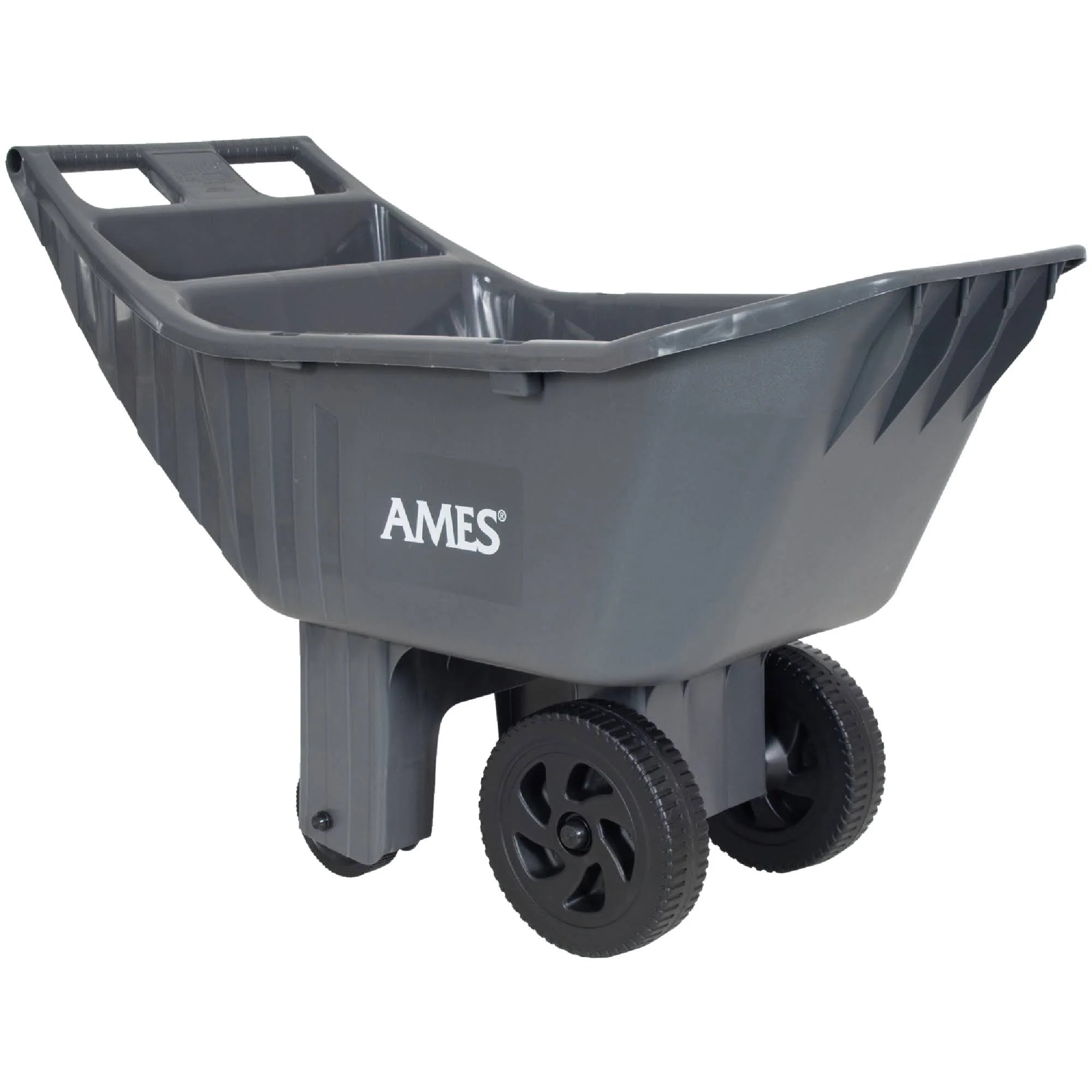 Carro de jardín de polietileno Ames Easy Roller – Capacidad 113 L (4 pies³)