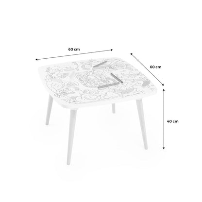 Mesa Infantil Para Colorear