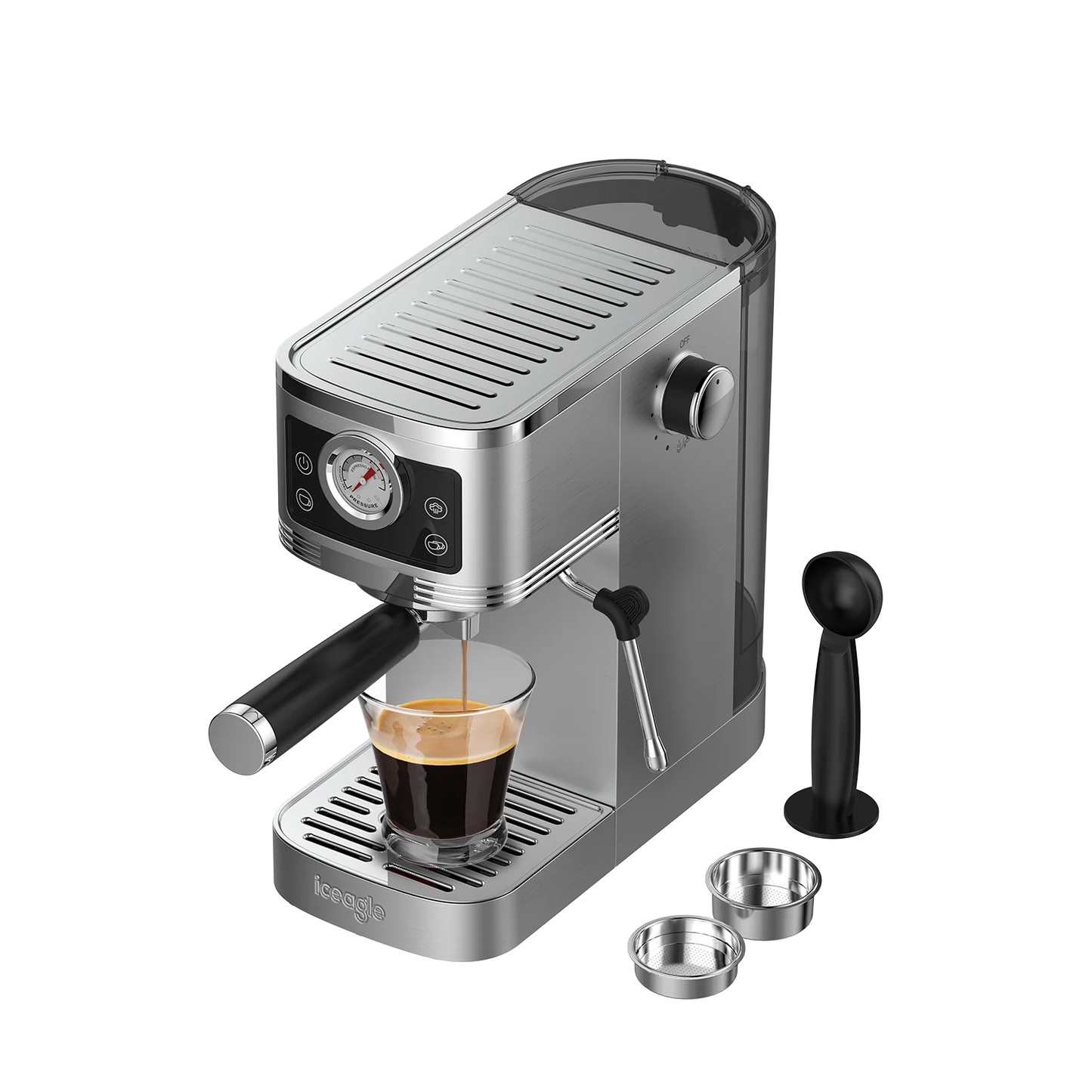 2025 Máquina de espresso Iceagle CM1660B con vaporera – 1350 W