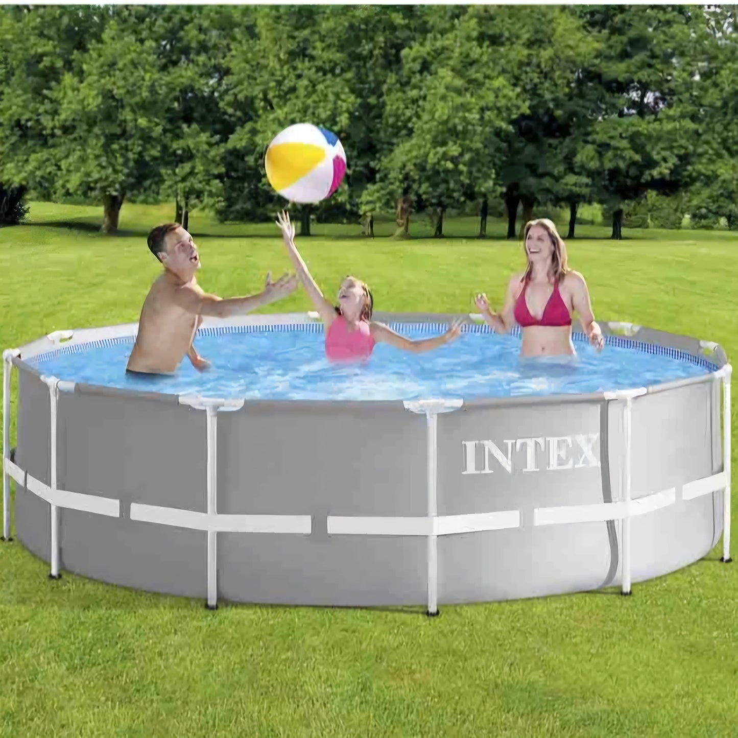 2025 Piscina Intex Prism Frame 12 pies x 39" (Filtro y Escalera Incluidos)