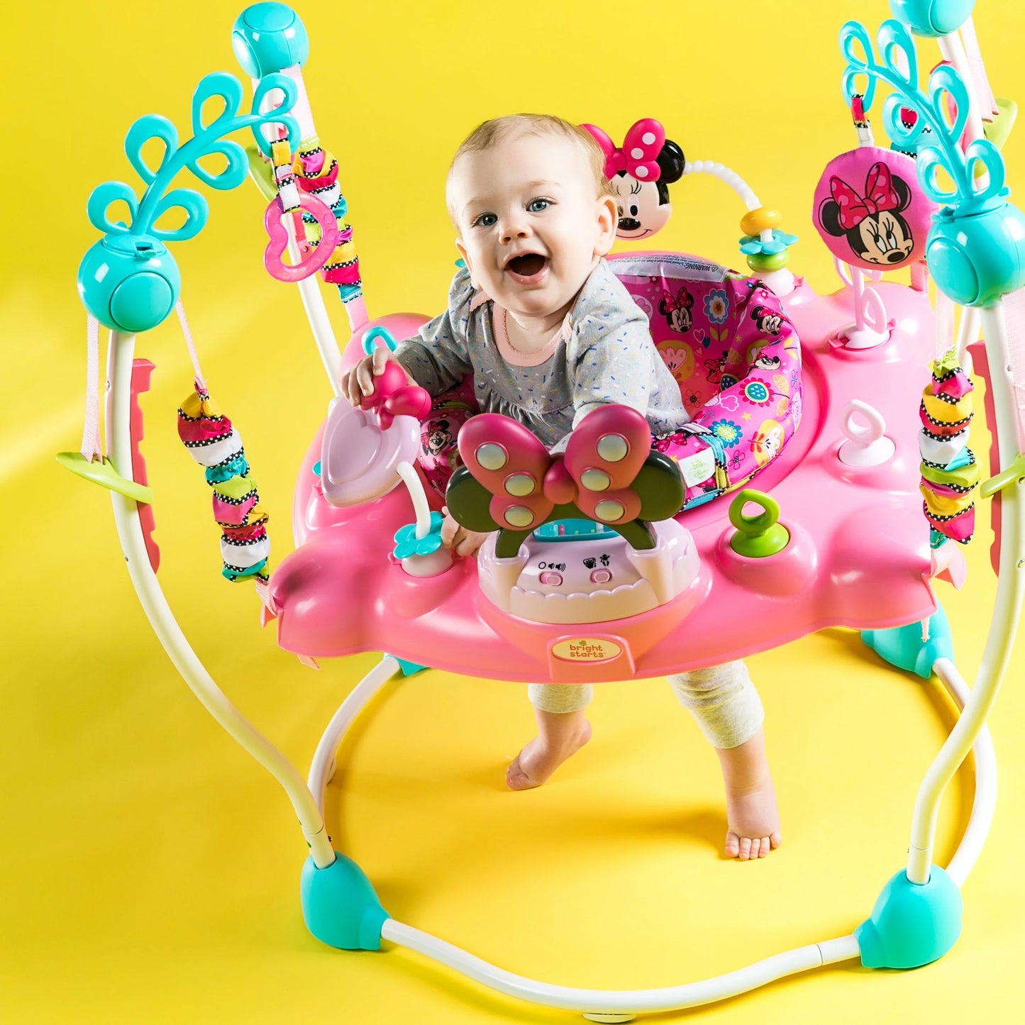 Andador de actividad Disney Baby Minnie Mouse Bright Start con luces y melodías, para niños a partir de 6 meses